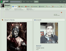 Tablet Screenshot of binho01.deviantart.com