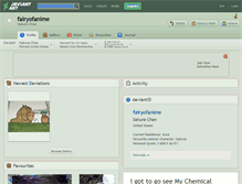 Tablet Screenshot of fairyofanime.deviantart.com