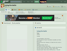 Tablet Screenshot of losing-the-battle.deviantart.com