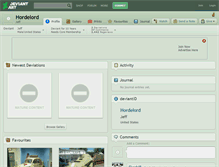 Tablet Screenshot of hordelord.deviantart.com