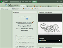 Tablet Screenshot of mlpsoawesome.deviantart.com