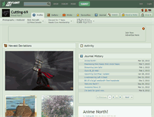Tablet Screenshot of cutting-69.deviantart.com
