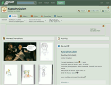 Tablet Screenshot of kyoralinecullen.deviantart.com