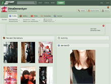 Tablet Screenshot of dimadementyev.deviantart.com