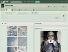 Tablet Screenshot of nymphchen.deviantart.com