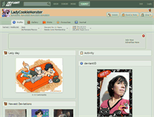 Tablet Screenshot of ladycookiemonster.deviantart.com