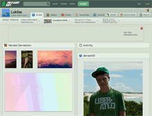 Tablet Screenshot of lukilas.deviantart.com