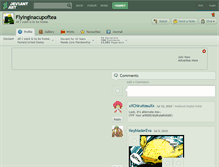Tablet Screenshot of flyinginacupoftea.deviantart.com