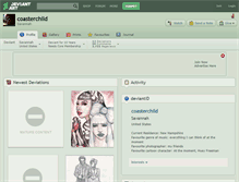 Tablet Screenshot of coasterchild.deviantart.com