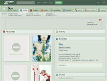 Tablet Screenshot of eksy.deviantart.com