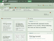 Tablet Screenshot of feisar-csy.deviantart.com