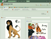 Tablet Screenshot of disney-cats-club.deviantart.com