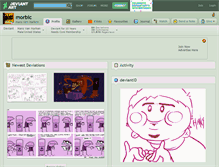 Tablet Screenshot of morbic.deviantart.com