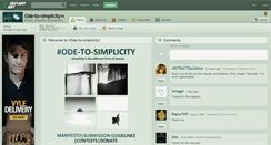 Desktop Screenshot of ode-to-simplicity.deviantart.com