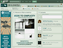 Tablet Screenshot of ode-to-simplicity.deviantart.com