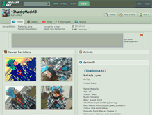 Tablet Screenshot of 13mackymack13.deviantart.com