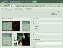 Tablet Screenshot of jarond.deviantart.com