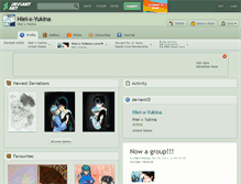 Tablet Screenshot of hiei-x-yukina.deviantart.com