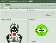 Tablet Screenshot of limey-boy.deviantart.com