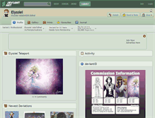 Tablet Screenshot of elyssiel.deviantart.com