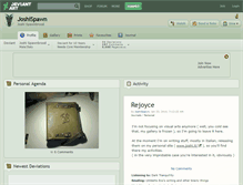 Tablet Screenshot of joshispawn.deviantart.com