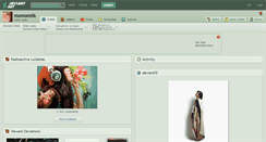 Desktop Screenshot of momomilk.deviantart.com