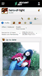 Mobile Screenshot of hero-of-light.deviantart.com