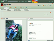 Tablet Screenshot of hero-of-light.deviantart.com