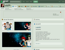 Tablet Screenshot of ladynes.deviantart.com