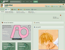 Tablet Screenshot of ledin-wind.deviantart.com