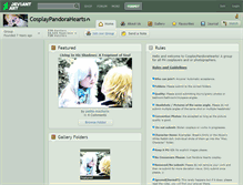 Tablet Screenshot of cosplaypandorahearts.deviantart.com