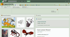 Desktop Screenshot of dragonartistsclub.deviantart.com
