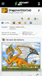Mobile Screenshot of dragonartistsclub.deviantart.com