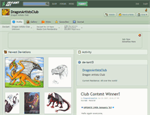 Tablet Screenshot of dragonartistsclub.deviantart.com