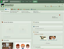 Tablet Screenshot of cartoonnick3.deviantart.com