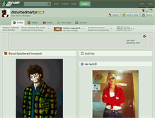 Tablet Screenshot of disturbedmartyr.deviantart.com
