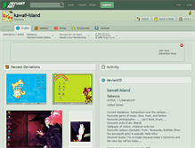 Tablet Screenshot of kawaii-island.deviantart.com