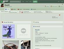 Tablet Screenshot of blazedr.deviantart.com