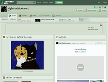 Tablet Screenshot of nighshadeiceheart.deviantart.com
