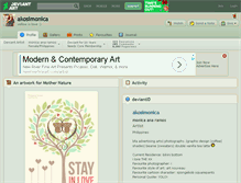 Tablet Screenshot of akosimonica.deviantart.com