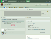 Tablet Screenshot of crosswalledplz.deviantart.com