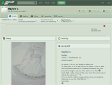 Tablet Screenshot of haylee-x.deviantart.com