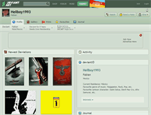 Tablet Screenshot of hellboy1993.deviantart.com