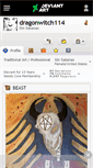 Mobile Screenshot of dragonwitch114.deviantart.com