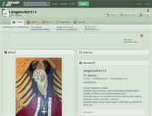 Tablet Screenshot of dragonwitch114.deviantart.com
