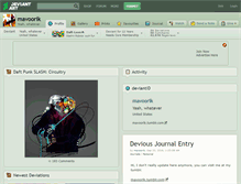 Tablet Screenshot of mavoorik.deviantart.com