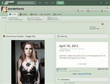 Tablet Screenshot of plunderbunny.deviantart.com