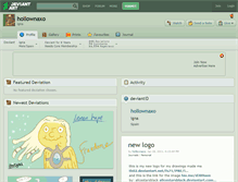 Tablet Screenshot of hollownaxo.deviantart.com