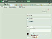Tablet Screenshot of iexploded.deviantart.com