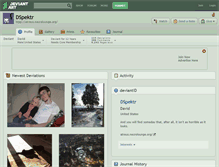 Tablet Screenshot of dspektr.deviantart.com